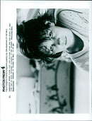 Charlotte Burke discovers a mysterious occupant in her dreams in the movie "Paperhouse", airing on Channel 4. - Vintage Photograph