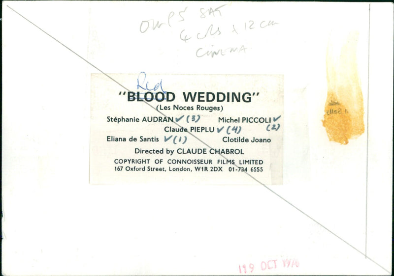 Blood Wedding - Vintage Photograph
