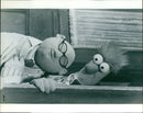 David Lazer (co-producer) on the set of the 1980 film, "The Muppet Movie". - Vintage Photograph