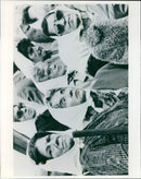 Five students from S86LAON-L film OFFICAC Son participating in a filmmaking class. - Vintage Photograph