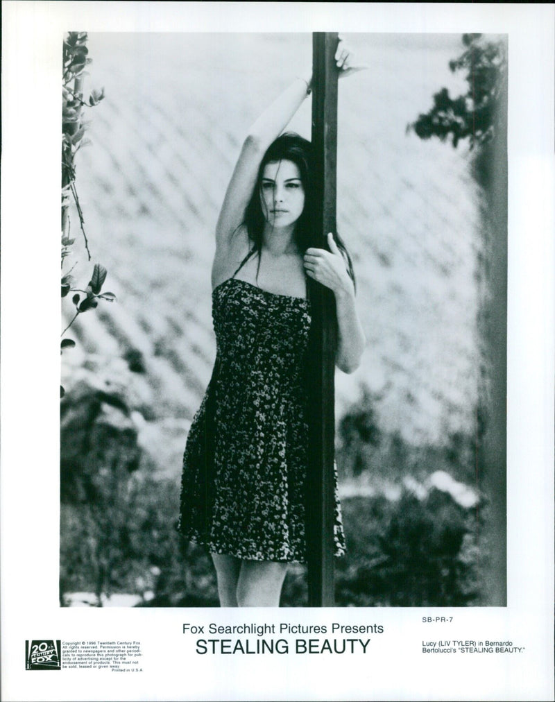 Actress Liv Tyler in a scene from the movie "Stealing Beauty." - Vintage Photograph