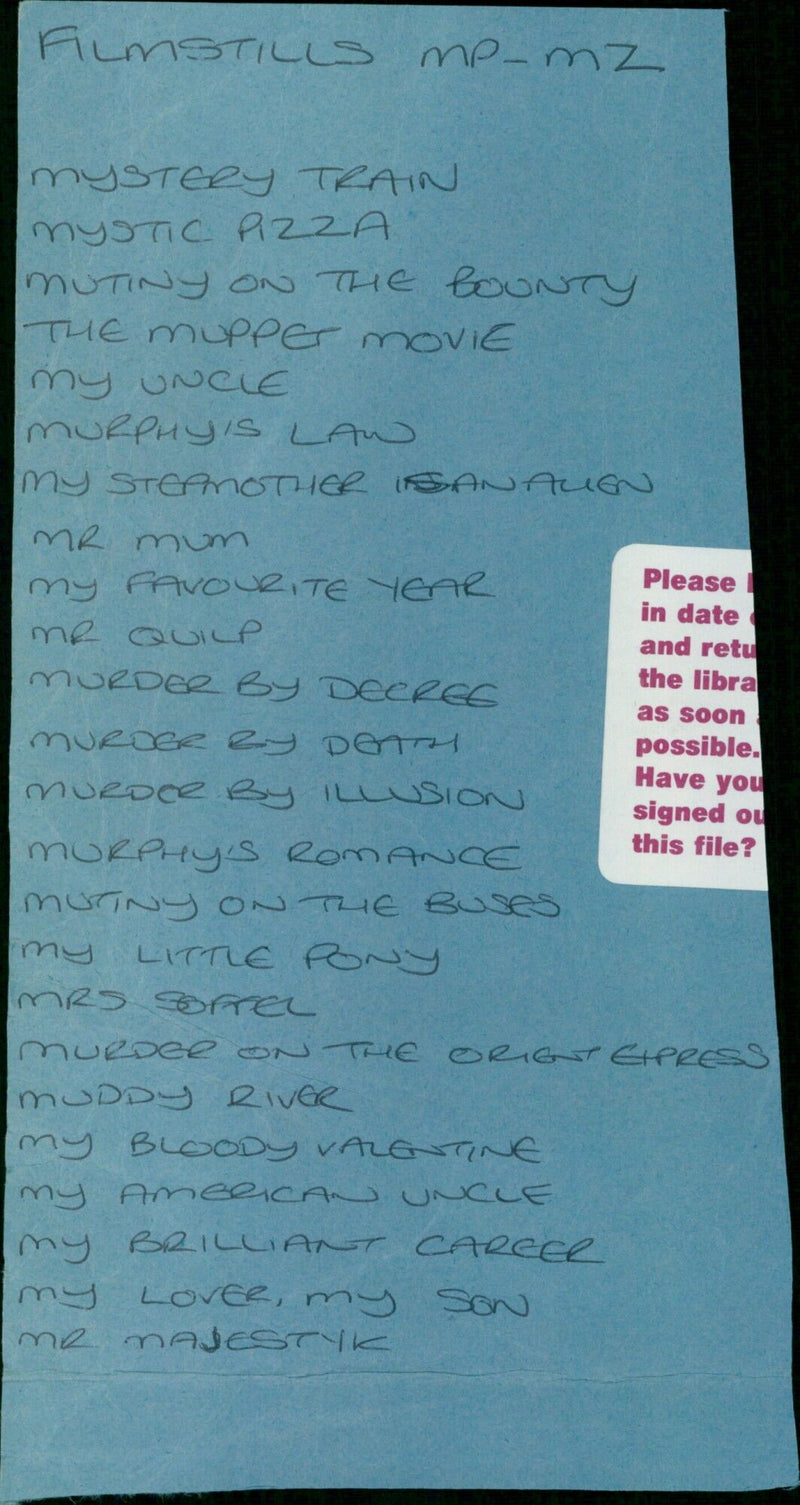 A selection of movie posters from the 1980s. - Vintage Photograph