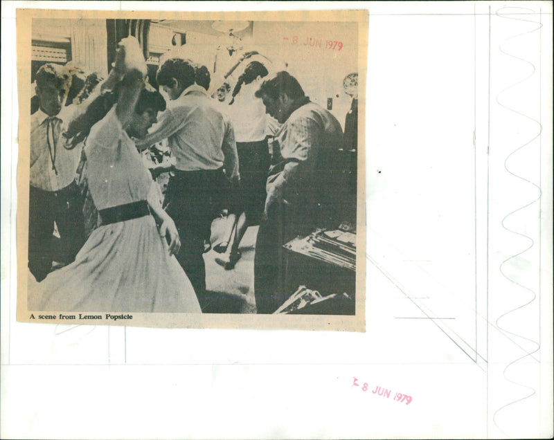 A scene from the 1979 movie "Lemon Popsicle". - Vintage Photograph