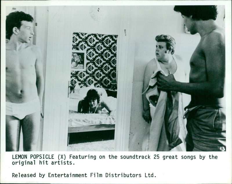 A promotional still from the 1979 classic coming-of-age film "Lemon Popsicle" - Vintage Photograph
