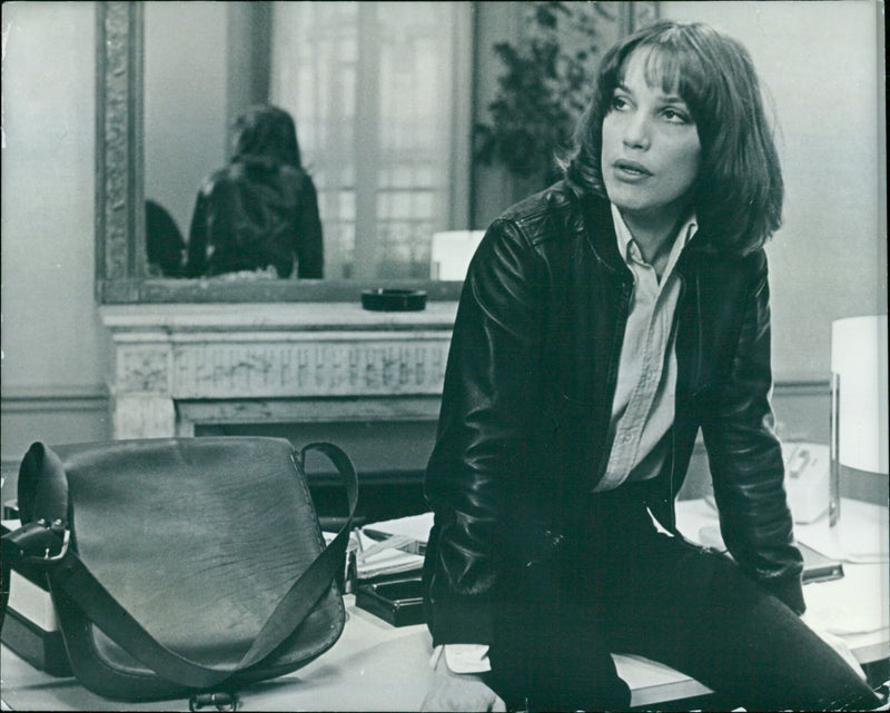 Eric Rohmer's film, "Love in the Afternoon," is featured in this press photo. - Vintage Photograph