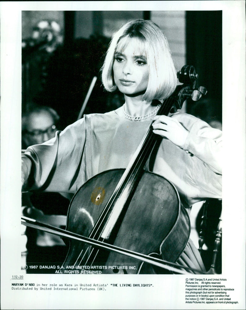 Maryam D'Abo in her role as Kara in the James Bond film, "The Living Daylights" - Vintage Photograph