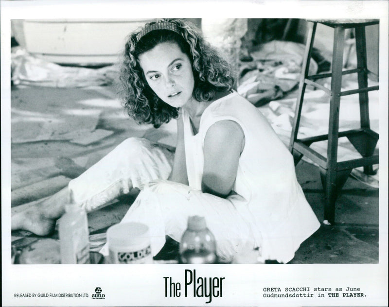 Actress Greta Scacchi stars in the film "The Player." - Vintage Photograph