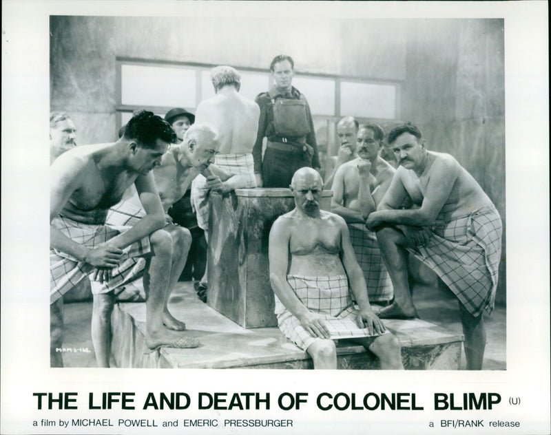 A still image of the 1943 British film The Life and Death of Colonel Blimp, directed by Michael Powell and Emeric Pressburger. - Vintage Photograph