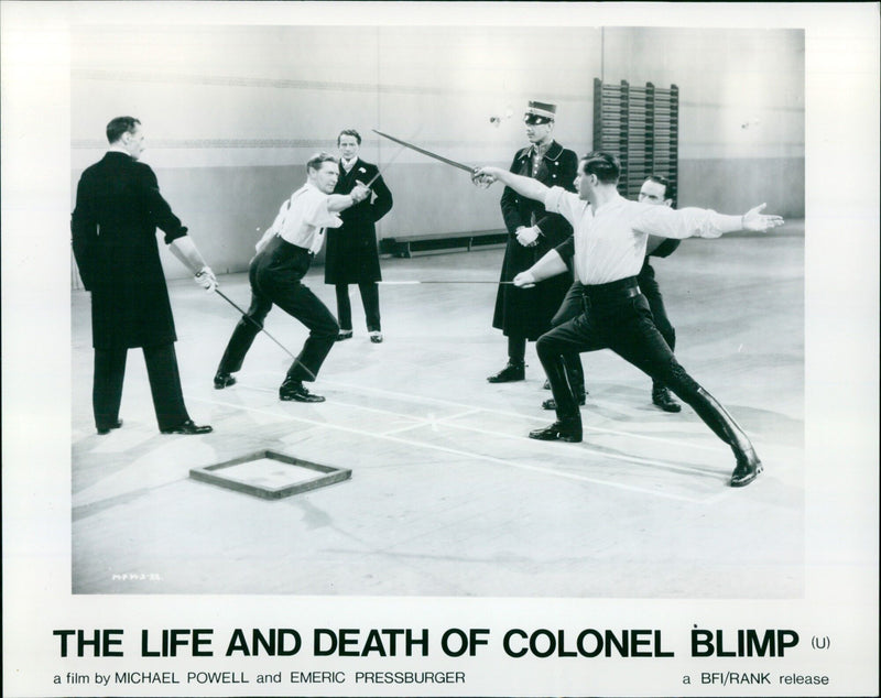 A scene from "The Life and Death of Colonel Blimp", a 1943 British film directed by Michael Powell and Emeric Pressburger. - Vintage Photograph