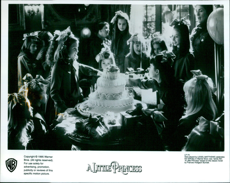 Leisel Matthews celebrates her birthday in Warner Bros.' new family film "A Little Princess". - Vintage Photograph