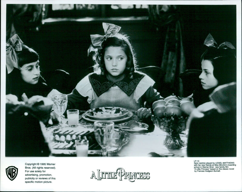 Leisel Matthews and her friends at Miss Minchin's boarding school in the film "A Little Princess" - Vintage Photograph