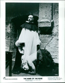 F Murray Abraham and Ron Perlman in a scene from the 1986 film "The Name of the Rose". - Vintage Photograph