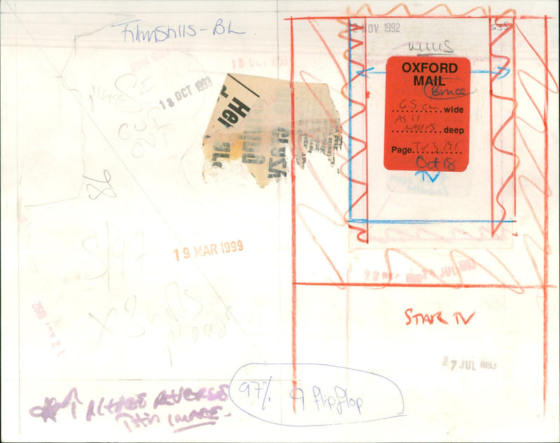 Bruce Willis on the set of Blind Date, a 1987 Tri-Star Pictures film. - Vintage Photograph