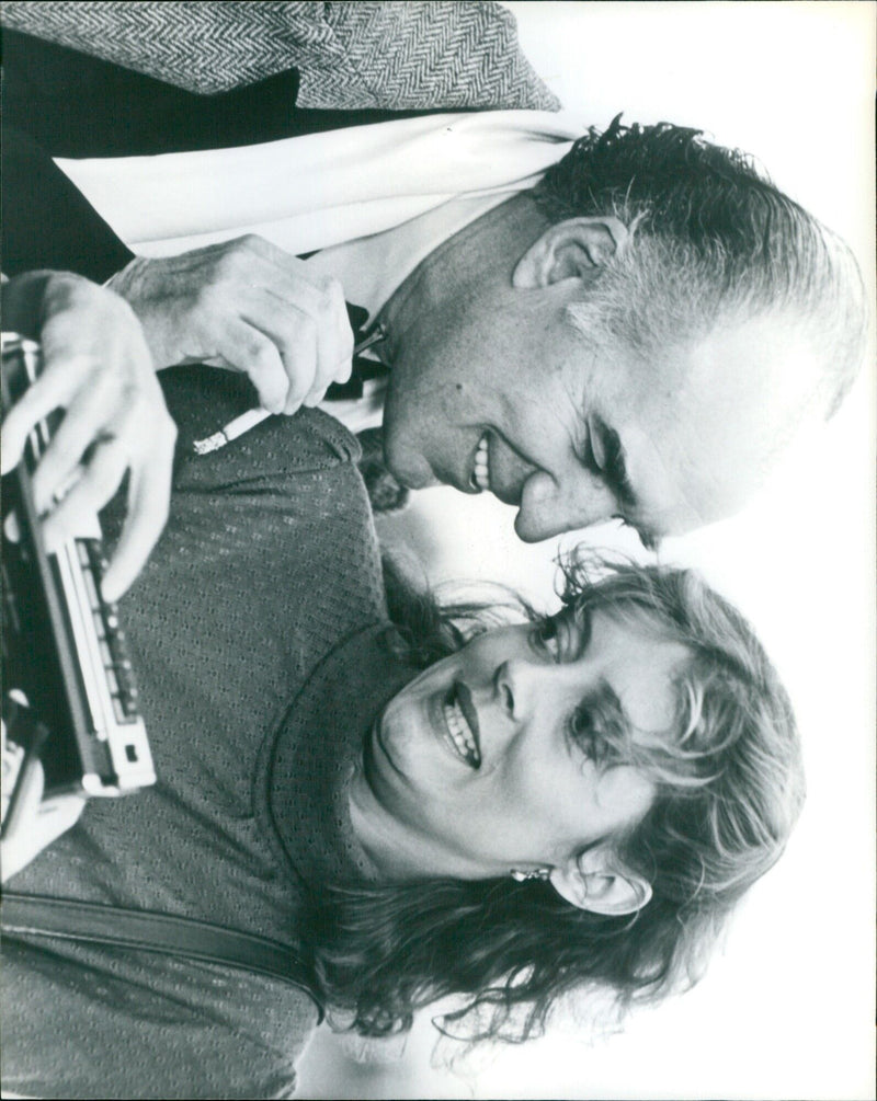 Cast members of the film Atlantic City, starring Burt Lancaster and Susan Sarandon, at the Venice Film Festival. - Vintage Photograph