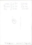 A woman models a selection of women's clothing from Bonmarché. - Vintage Photograph