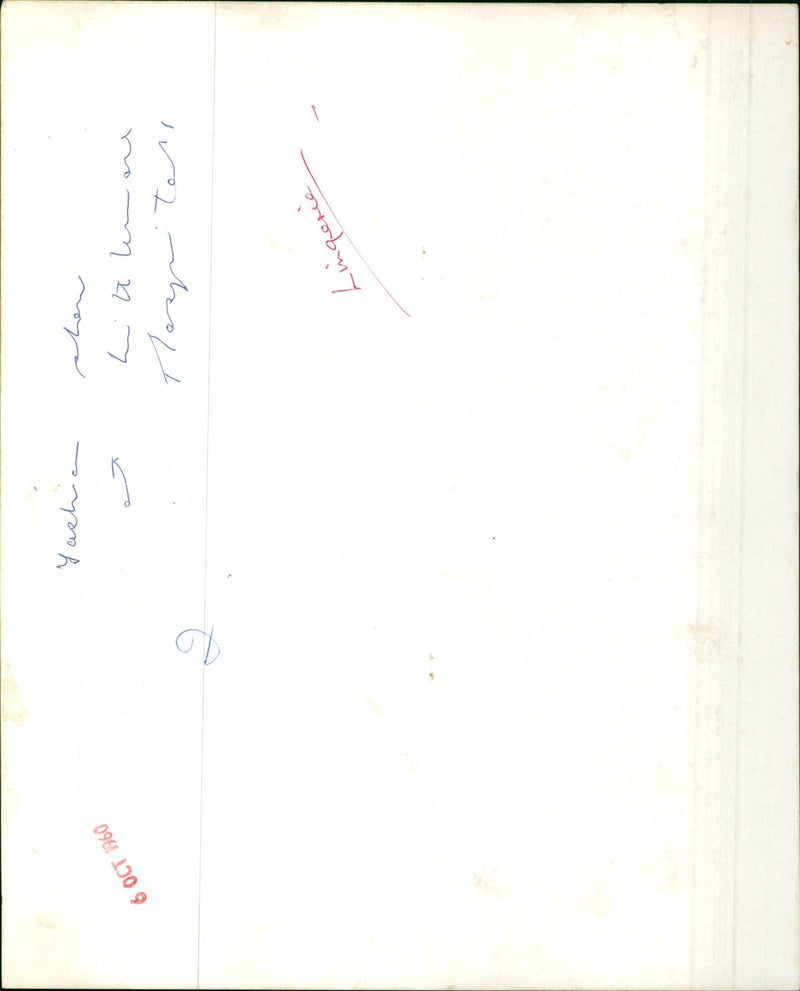 Model Yashi poses in lingerie on October 6, 1960. - Vintage Photograph