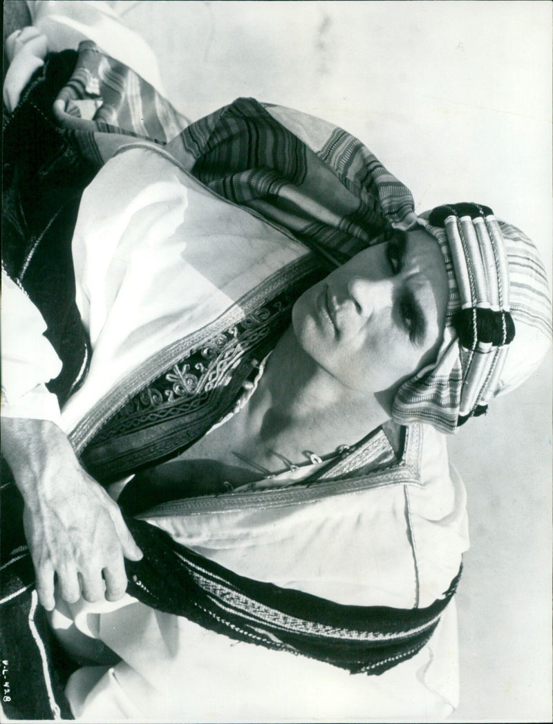 Rudolph Nureyev stars as Rudolph Valentino in the 1982 British-American biographical drama film "Valentino". - Vintage Photograph