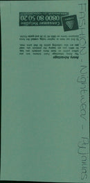 A woman models a pair of pyjamas from the Avery Advantage Point Scheme. - Vintage Photograph