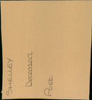 A photograph of the gravestone of the English poet, Percy Bysshe Shelley, at St Peter's Church, Bournemouth. - Vintage Photograph