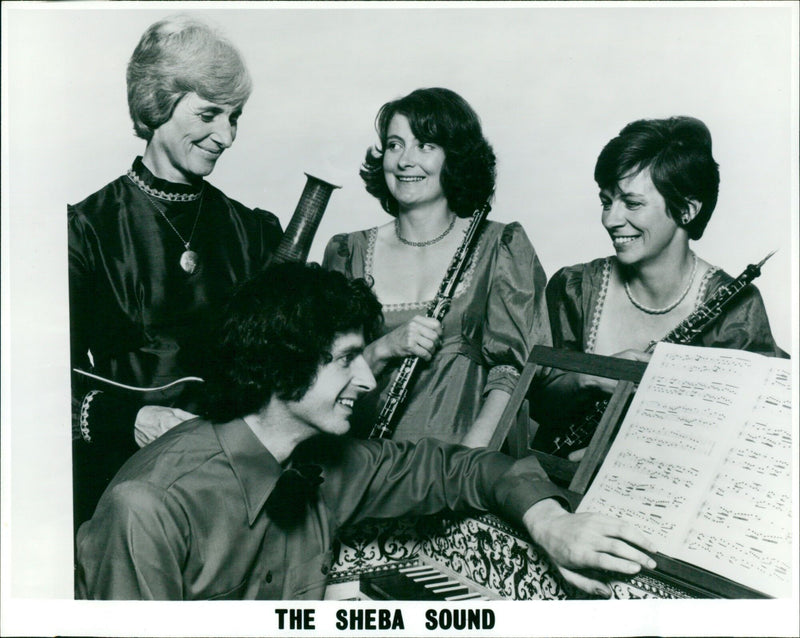 Musicians at the Sheba Sound Do 22, an event highlighting African-American music and culture. - Vintage Photograph