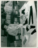 Models showcase a variety of gloves at a fashion show. - Vintage Photograph