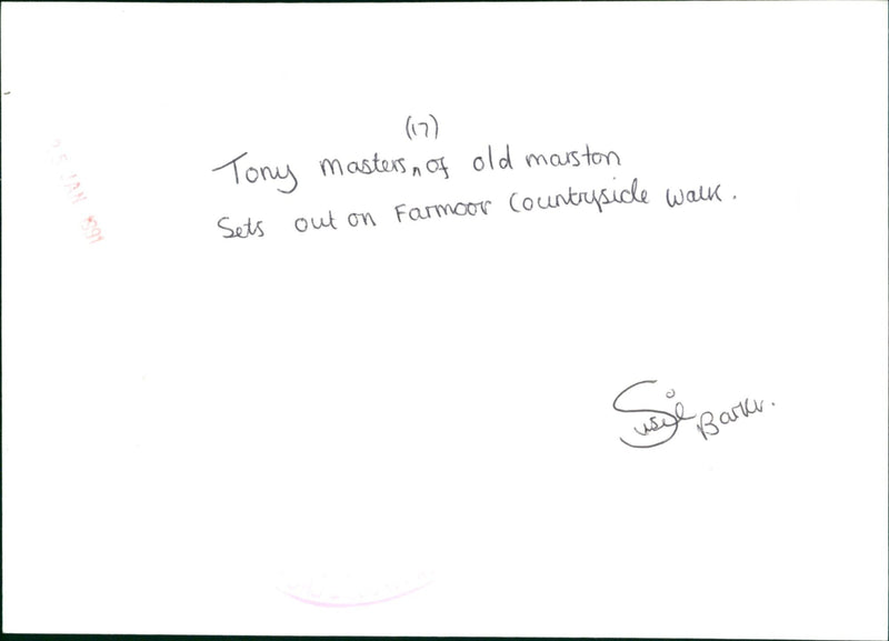 Tony Masters takes a stroll through a rural landscape. - Vintage Photograph