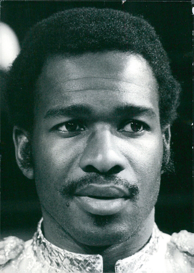 Actor Rudolph Walker poses for a camera in 1974 while in the middle of his successful stage and television career. - Vintage Photograph