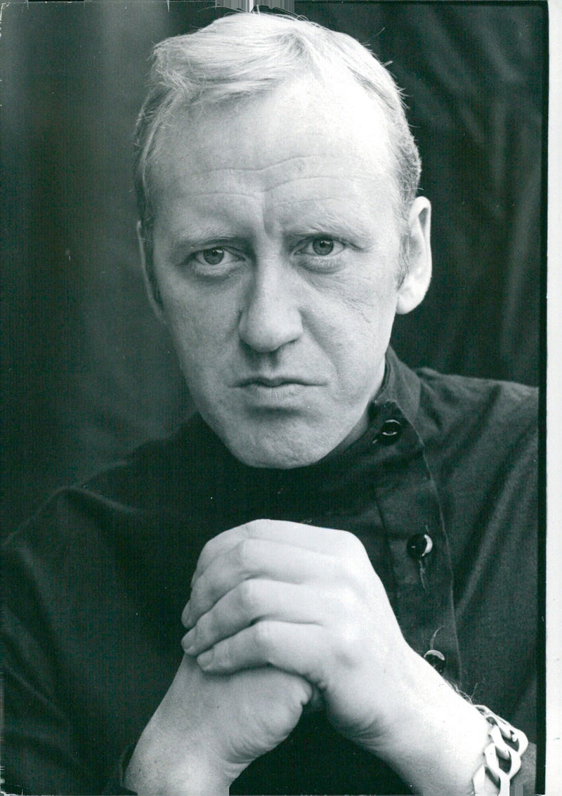 British actor Nicol Williamson attends a press event for his latest film on August 12, 2020. - Vintage Photograph