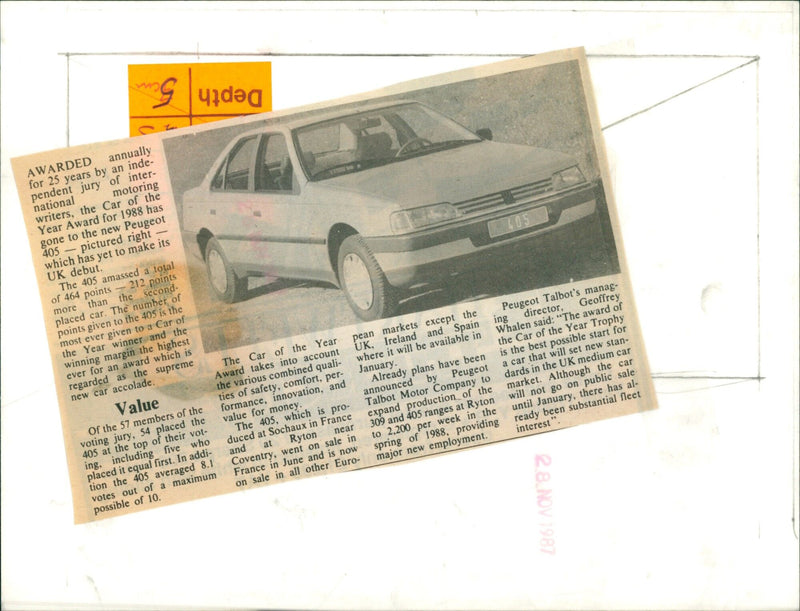 Peugeot 405 - Vintage Photograph