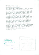 Soviet Scientists commemorate the 125th anniversary of the great 20th century scientist, Vladimir Vernadsky, with a retrospective exhibition in Moscow, Russia. - Vintage Photograph