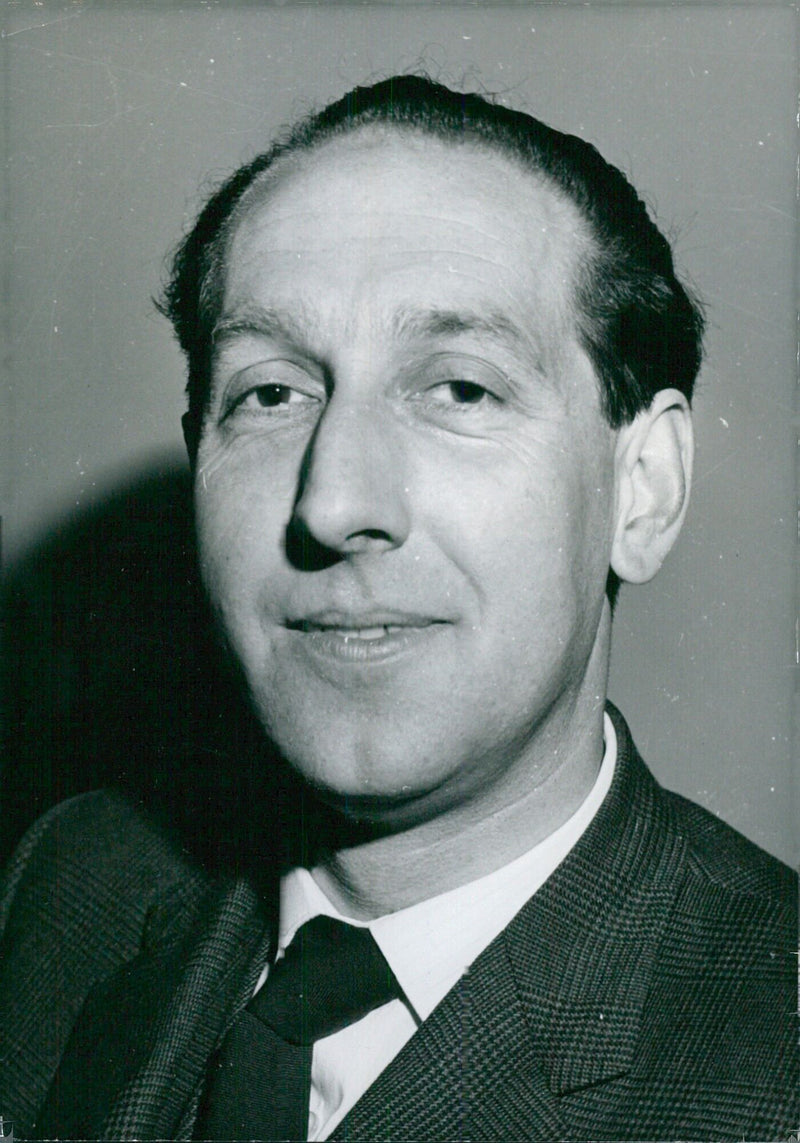 British Parliamentary candidate Irving Herbert Harvey Rogers is seen attending a campaign event in Devizes, England. - Vintage Photograph