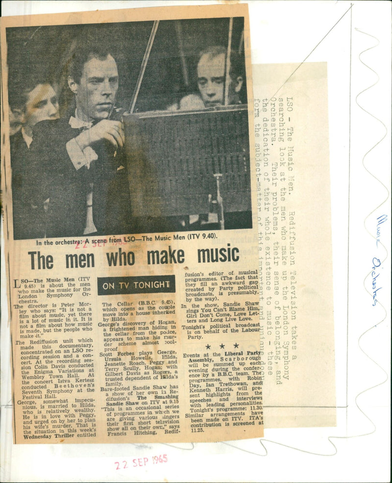 LSO-The Music Men - Vintage Photograph