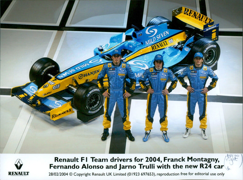 Renault F1 Team drivers - Vintage Photograph