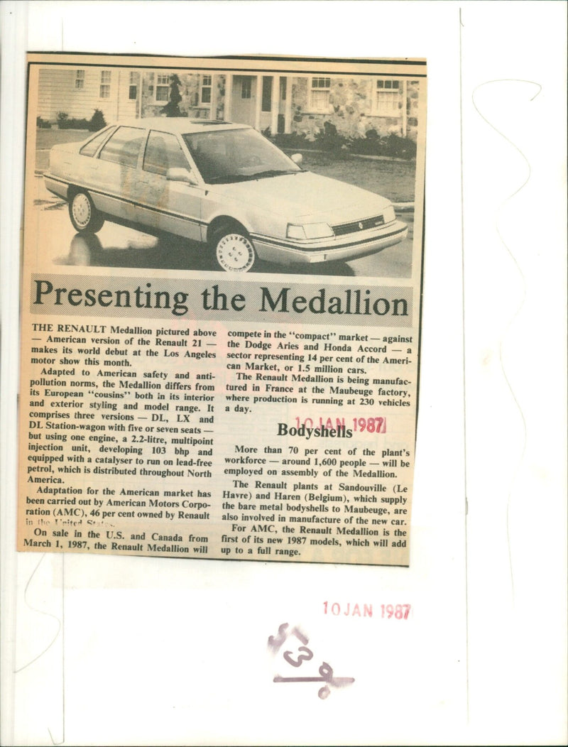 Renault Medallion - Vintage Photograph