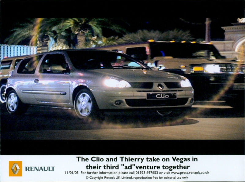 Renault Clio and Thierry - Vintage Photograph