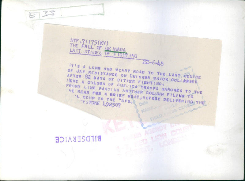 Soldiers marching. - Vintage Photograph