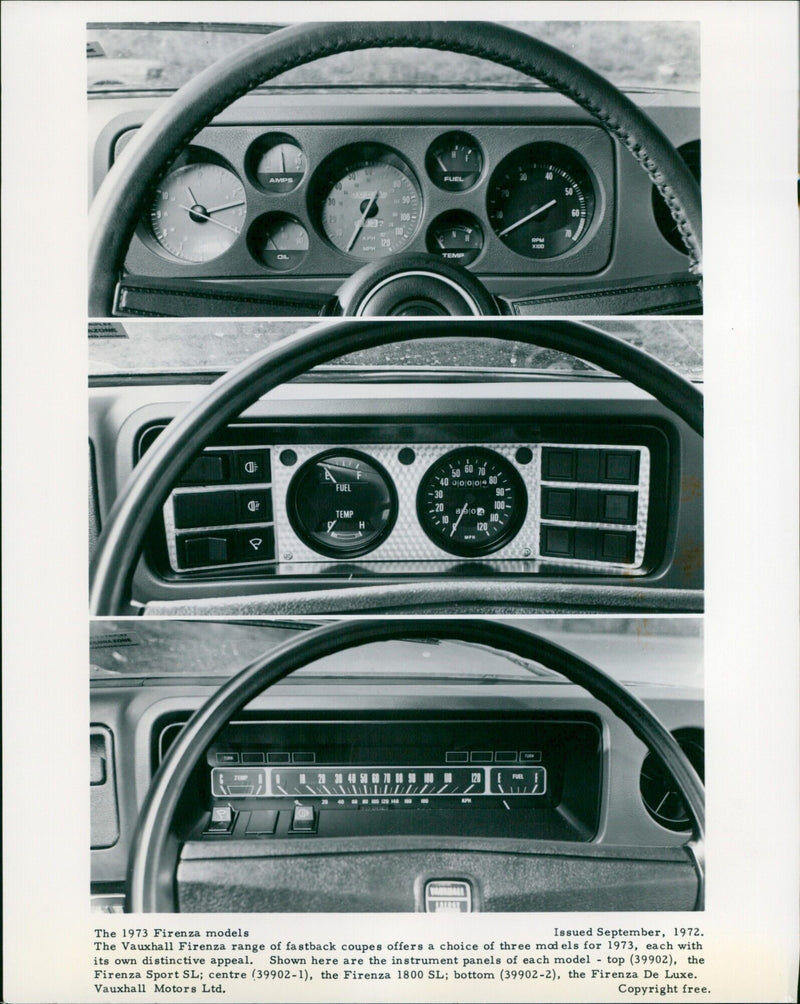 The 1973 Firenza models - Vintage Photograph