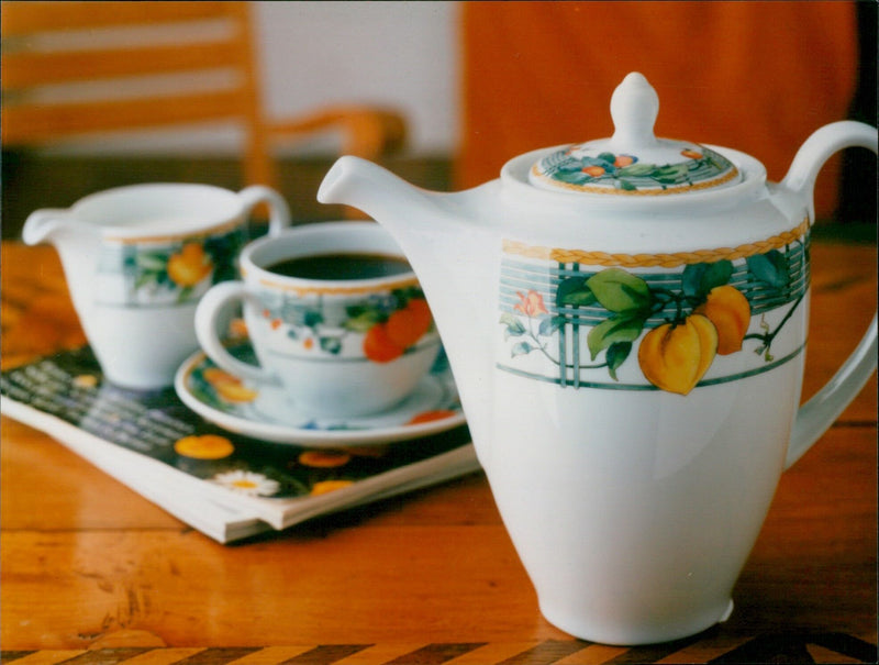 A new Wedgwood Home collection of co-ordinating tableware and cookware ranges is pictured overleaf. - Vintage Photograph