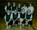 Didcot Girls School netball team pose for a photo. - Vintage Photograph