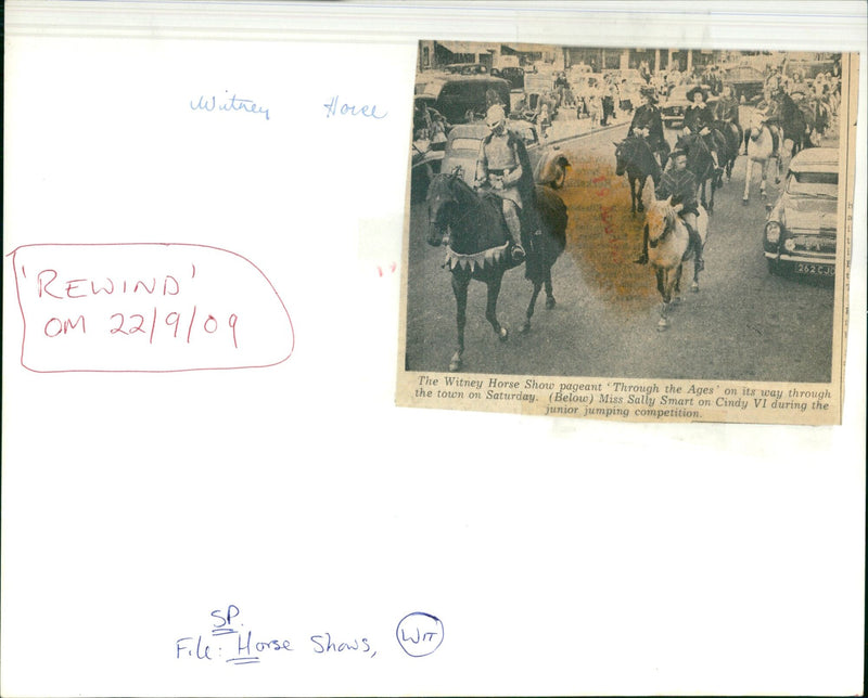 Witney Horse Show pageant - Vintage Photograph