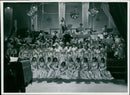 The Littlewood Songsters perform on stage in 1958. - Vintage Photograph