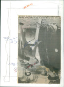 Musicians playing a lute at a medieval weekend event. - Vintage Photograph