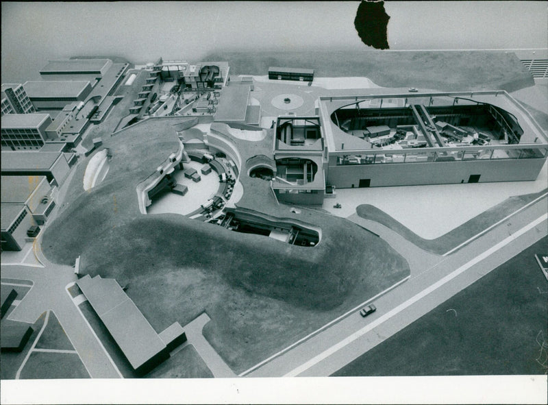 A model of the Chilton-based multi-million pound atom smasher Nimrod was commissioned by the Science Museum in London and is on its way to the museum next week. - Vintage Photograph