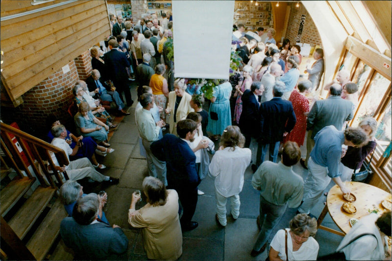 The Duchess of Devonshire officially opens the Vale and Downland Museum in Wantage, UK. - Vintage Photograph