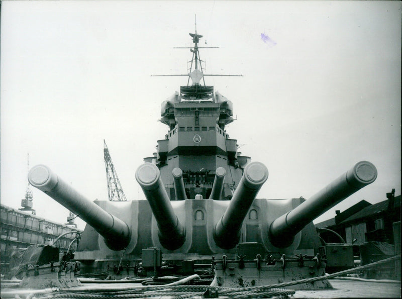 King George V-class battleship - Vintage Photograph