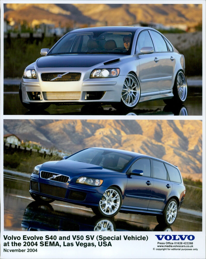 Volvo Evolve and V50 SV - Vintage Photograph