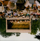 Music fans attend three different music festivals in the city. - Vintage Photograph