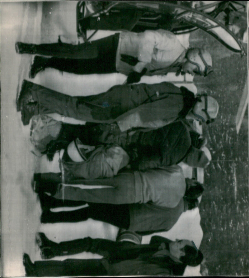 Veterans of the Vietnam War march in a parade. - Vintage Photograph