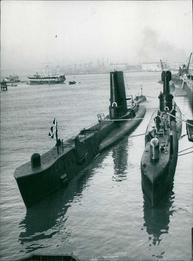 HMS Artful and HMS Taciturn - Vintage Photograph