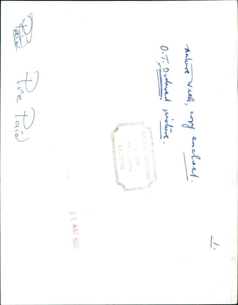 People fishing and paddling in a canoe in a lake on Nature Week. - Vintage Photograph